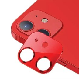 Osłona obiektywu USAMS Camera Lens Glass do iPhone 12 mini metal BH706JTT03 (US-BH706) czerwony/red