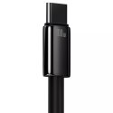 Baseus Tungsten Gold kabel USB-A - USB-C 480Mb/s 100W 1m czarny (CAWJ000001)