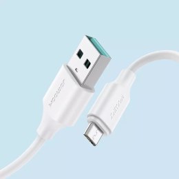 Joyroom kabel USB-A - Micro USB 480Mb/s 2,4A 0,25m biały (S-UM018A9)