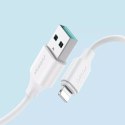 Joyroom nabíjecí / datový kabel USB - Lightning 2,4A 0,25 m bílý (S-UL012A9)