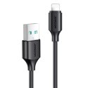 Joyroom nabíjecí / datový kabel USB - Lightning 2,4A 0,25 m černý (S-UL012A9)