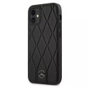 Pouzdro Mercedes MEHCP12SMULBK pro iPhone 12 mini 5,4" černé/černé pevné pouzdro Wave Line