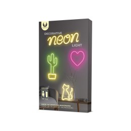 Neon LED JEDNOROŻEC różowy Bat + USB FLNEO1 Forever Light