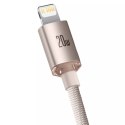 Baseus Crystal Shine Series kabel USB Typ C - Lightning szybkie ładowanie Power Delivery 20W 2m różowy (CAJY001404)