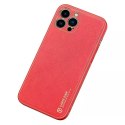 Coque élégante Dux Ducis Yolo en TPU souple et cuir PU pour iPhone 13 Pro Max rouge