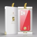 Coque élégante Dux Ducis Yolo en TPU souple et cuir PU pour iPhone 13 Pro Max rouge