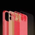 Coque élégante Dux Ducis Yolo en TPU souple et cuir PU pour iPhone 13 Pro Max rouge