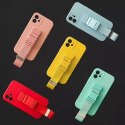 Corde étui silicone lanière couverture sac à main lanière sangle pour Samsung Galaxy S21 FE bleu marine