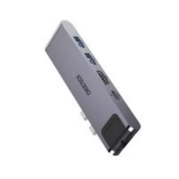 Dokovací stanice Choetech pro Apple MacBook Pro HUB USB typ C adaptér 7v1 100W PD šedý (HUB-M24)