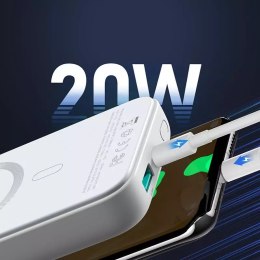 Joyroom Power Bank 10000mAh 20W Power Delivery Quick Charge 15W Chargeur magnétique sans fil Qi pour iPhone Compatible avec MagS