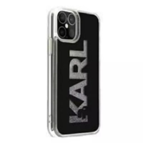 Karl Lagerfeld KLHCP12LKLMLBK iPhone 12 Pro Max 6,7" czarny/black hardcase Karl Logo Glitter