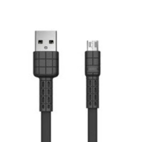 Plochý kabel Remax Armor Series USB / Micro USB 5V 2,4A černý (RC-116m)