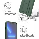 Wozinsky Kickstand Case étui en silicone avec support pour iPhone 13 Pro Max bleu marine