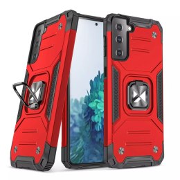 Wozinsky Ring Armor Tough Hybrid Case Cover + Magnetic Mount pour Samsung Galaxy S22 + (S22 Plus) Rouge