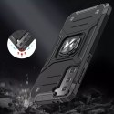 Wozinsky Ring Armor Tough Hybrid Case Cover + Magnetic Mount pour Samsung Galaxy S22 + (S22 Plus) Rouge