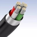 5-pinowy pozłacany kabel UGREEN USB - mini USB 0,5m czarny (US132)