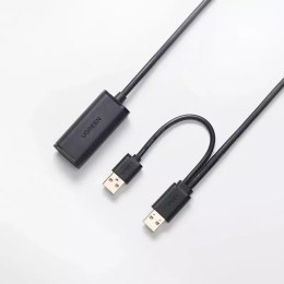 Aktywny przedłużacz UGREEN USB 2.0 kabel 5m czarny (US137)