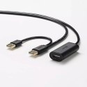 Aktywny przedłużacz UGREEN USB 2.0 kabel 5m czarny (US137)