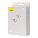 Baseus Crystal Shine Series kabel USB Typ C - Lightning szybkie ładowanie Power Delivery 20W 1.2m różowy (CAJY001304)