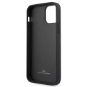 Etui BMW BMHCP12SRSPPK do iPhone 12 mini 5,4" hardcase Leather Curve Perforate czarny/black