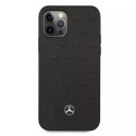 Etui Mercedes MEHCP12LPSQBK do iPhone 12 Pro Max 6,7" czarny/black hardcase Leather Stars Pattern