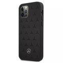 Etui Mercedes MEHCP12LPSQBK do iPhone 12 Pro Max 6,7" czarny/black hardcase Leather Stars Pattern