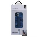 Etui UNIQ Heldro do iPhone 12 Pro Max 6,7" niebieski moro/marine camo Antimicrobial