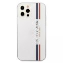 Etui na telefon US Polo USHCP12LPCUSSWH do Apple iPhone 12 Pro Max biały/white Tricolor Collection