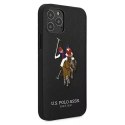 Etui na telefon US Polo USHCP12LPUGFLBK do Apple iPhone 12 Pro Max czarny/black Polo Embroidery Collection