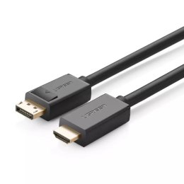 Jednokierunkowy kabel UGREEN z DisplayPort na HDMI 4K 30 Hz 32 AWG 2 m czarny (DP101 10202)