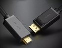 Jednokierunkowy kabel UGREEN z DisplayPort na HDMI 4K 30 Hz 32 AWG 2 m czarny (DP101 10202)