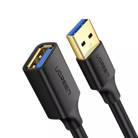 Kabel UGREEN przewód przedłużacz przejściówka USB 3.0 (żeński) - USB 3.0 (męski) 2 m czarny (US129 10373)