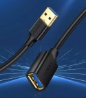 Kabel UGREEN przewód przedłużacz przejściówka USB 3.0 (żeński) - USB 3.0 (męski) 2 m czarny (US129 10373)