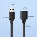 Kabel UGREEN przewód przedłużacz przejściówka USB 3.0 (żeński) - USB 3.0 (męski) 2 m czarny (US129 10373)