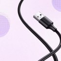 Kątowy kabel UGREEN przewód z bocznym wtykiem USB - USB Typ C 5 A Quick Charge 3.0 SCP FCP 2 m czarny (20104 US307)