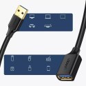 Ugreen kabel przewód przedłużacz przejściówka USB 3.0 (żeński) - USB 3.0 (męski) 1m czarny (10368)