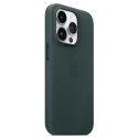 Etui Apple MPPN3ZM/A do iPhone 14 Pro Max 6,7" Leather Case MagSafe zielony/forest green