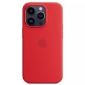 Etui Apple MPTR3ZM/A do iPhone 14 Pro Max 6,7" MagSafe Silicone Case czerwony/red
