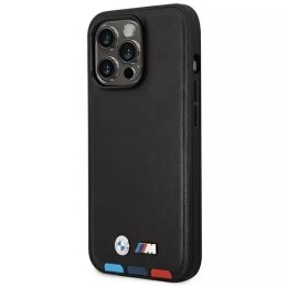 Etui BMW BMHCP14X22PTDK do iPhone 14 Pro Max 6,7 Leather Stamp Tricolor czarny/black