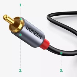 Kabel UGREEN przewód audio dźwiękowy USB Typ C (męski) - 2RCA (męski) 1,5m szary (20193 CM451)