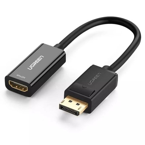 Przejściówka UGREEN kabel przewód z DisplayPort (męski) na HDMI (żeński) (jednokierunkowy) 1080P 60Hz 12bit czarny (40362)