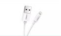 Ugreen kabel przewód USB - Lightning MFI 2m 2,4A biały (20730)