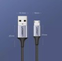 Ugreen kabel przewód USB - micro USB 0,5m szary (60145)