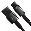 Baseus Tungsten kabel USB - USB Typ C 66 W (11 V / 6 A) Quick Charge AFC FCP SCP 1 m czarny (CATWJ-B01)