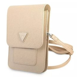 Guess Torebka GUWBSATMLG beżowy/beige Saffiano Triangle