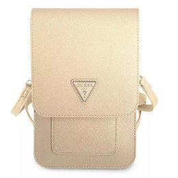 Guess Torebka GUWBSATMLG beżowy/beige Saffiano Triangle