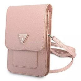 Guess Torebka GUWBSATMPI różowy/pink Saffiano Triangle