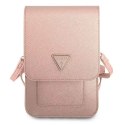 Guess Torebka GUWBSATMPI różowy/pink Saffiano Triangle