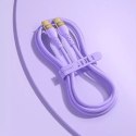 Joyroom Liquid Silicone kabel USB Typ C - USB Typ C do ładowania / transmisji danych PD 100W 2m fioletowy (S-2050N18-10)
