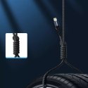 Joyroom N10 King Kong series zestaw 3 x nylonowy kabel przewód USB - Lightning (0.25m + 1.2m + 2m) 2,4A szary